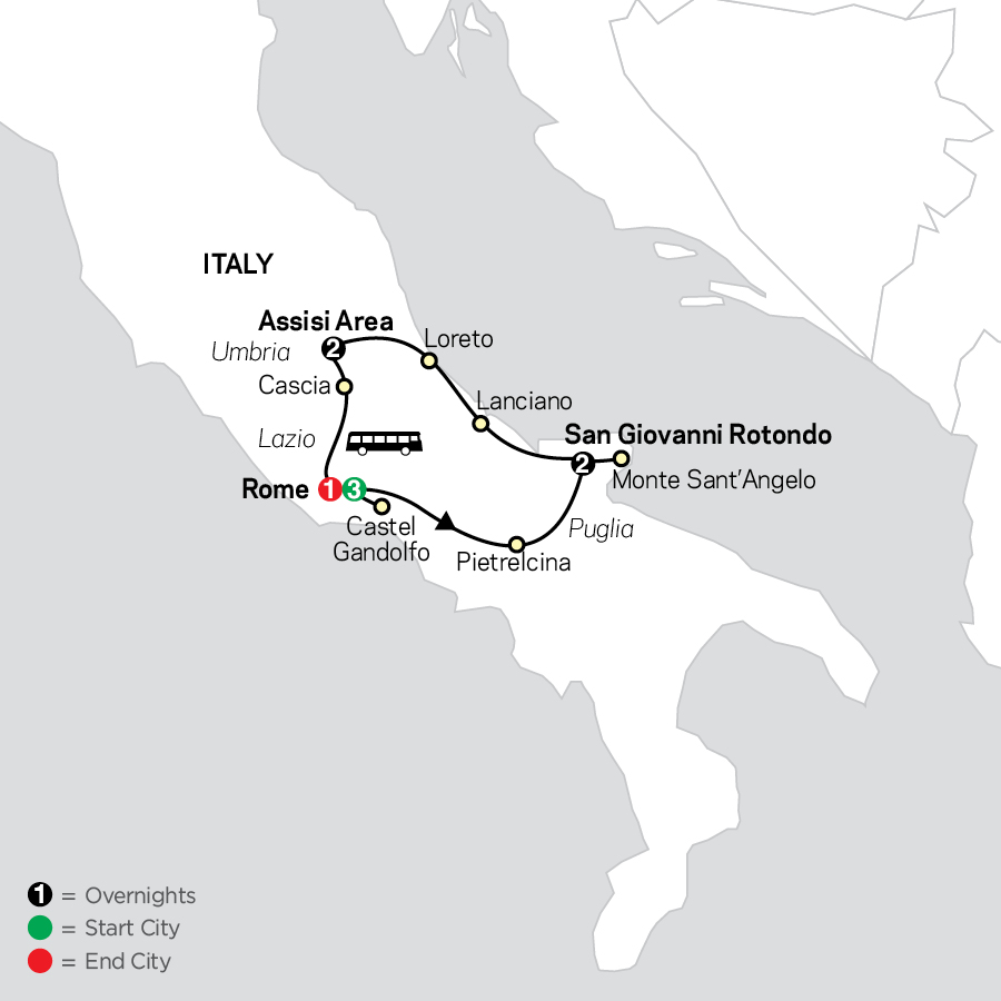 Rome map 9 day