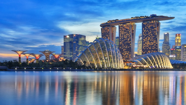 The lush and beautiful Gardens by the Bay is dominated by the sleekly sculptured biodomes—marvels of architecture, design and engineering.
