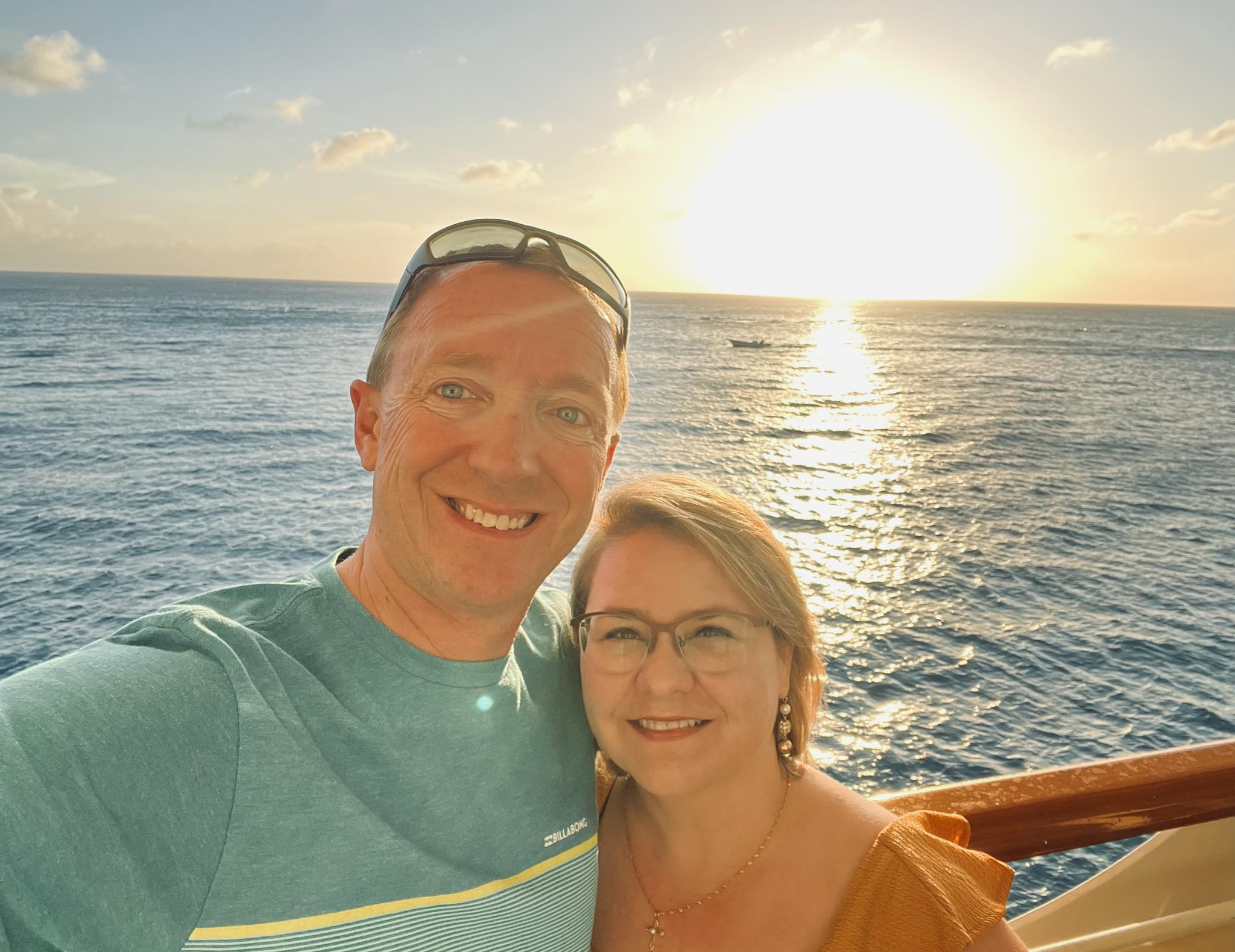 Chris and Lillian cruising